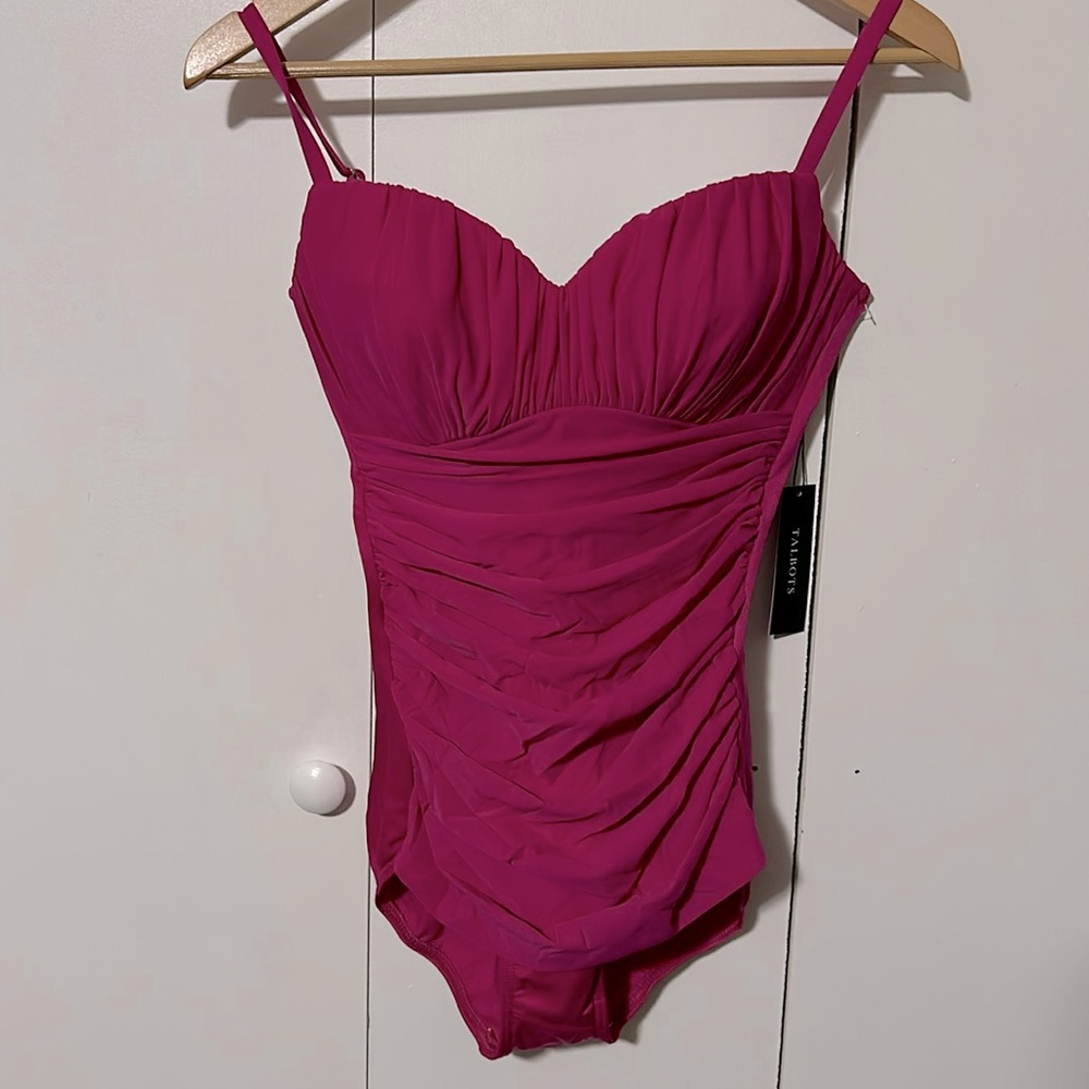 Talbots Miraclesuit 1 piece Swimsuit sz 10 New
